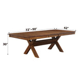 Apollo - Dining Table (With 1 Butterfly Leaf) - Walnut - Dining Tables - Alpine Outlets