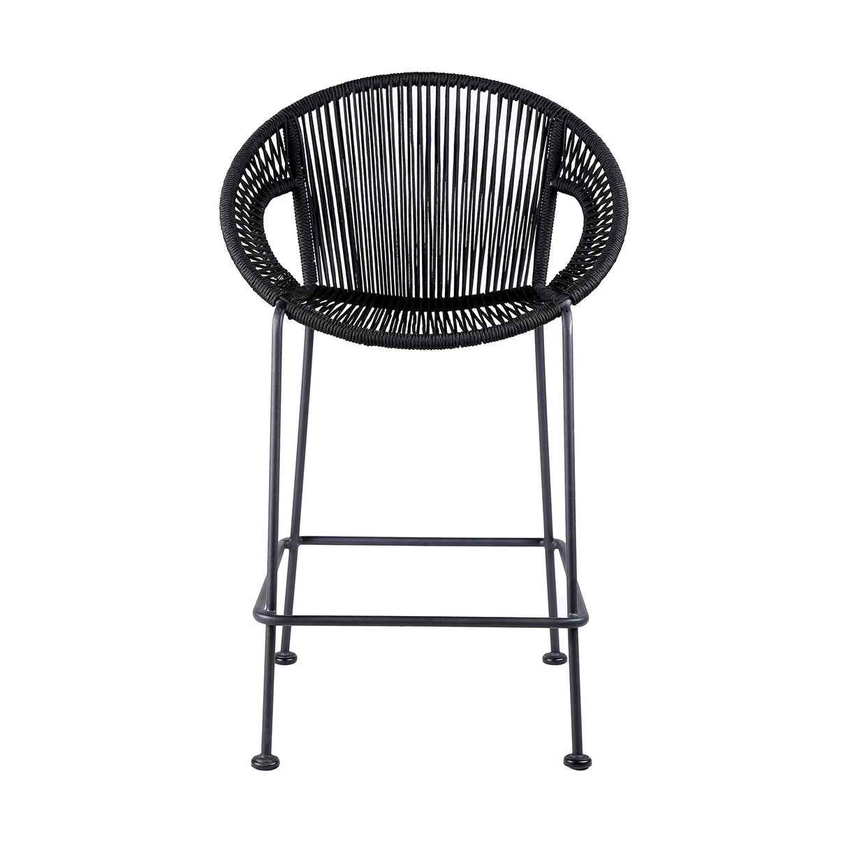Acapulco - 30" Indoor Outdoor Steel Bar Stool With Rope Set of 2