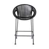 Acapulco - 30" Indoor Outdoor Steel Bar Stool With Rope Set of 2