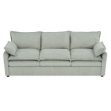 Modern 3 Seater Sofa With Side Storage Pockets For Living Room