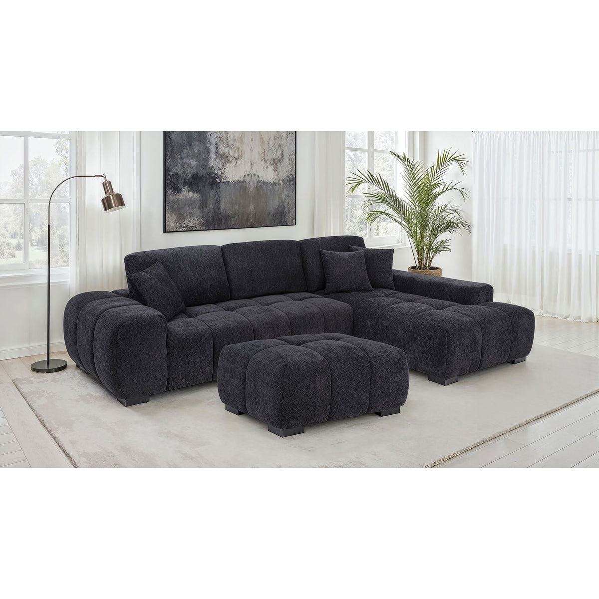 Plather - Sectional Chaise Sofa