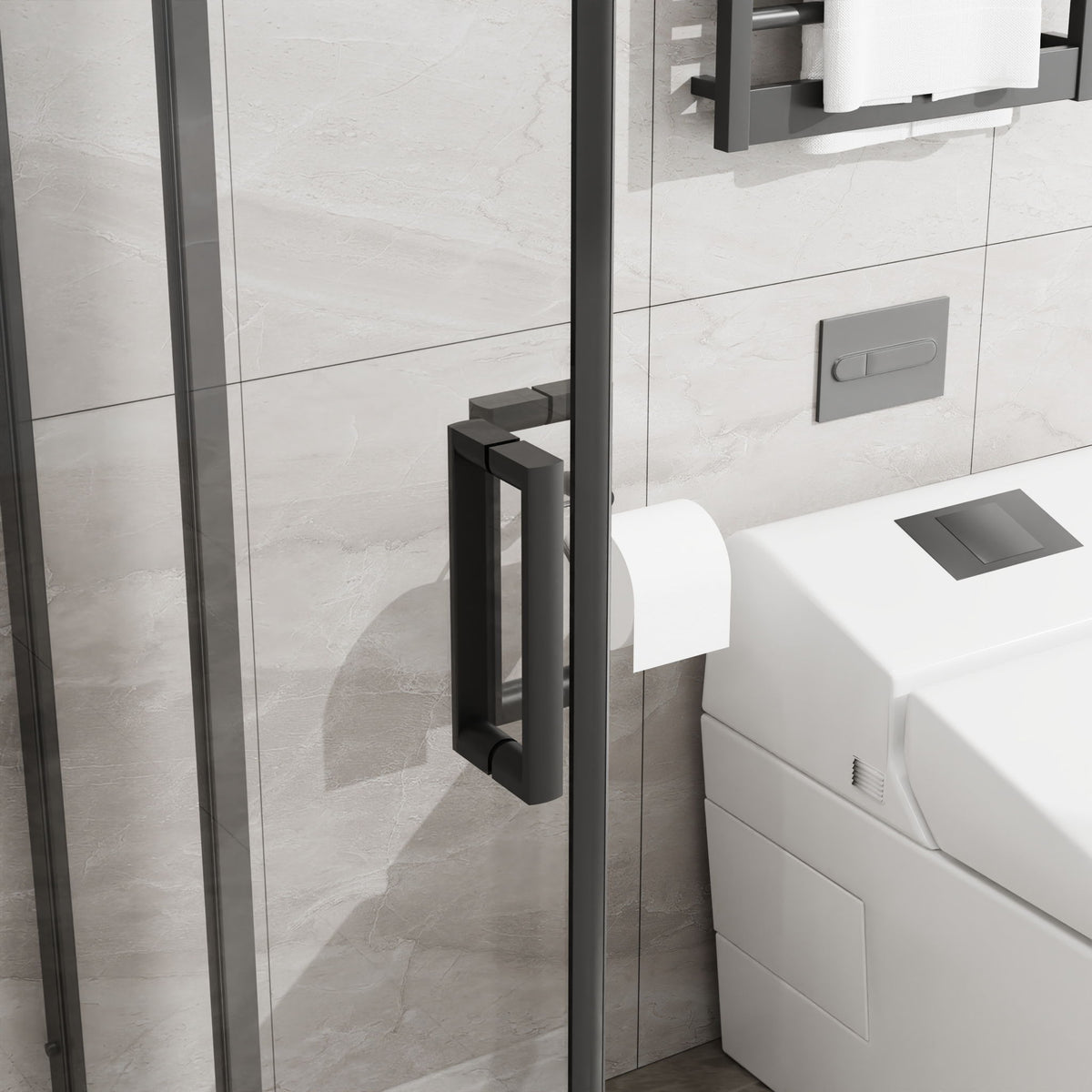 Corner Sliding Shower Door Combo With Base (No Drain Kit)