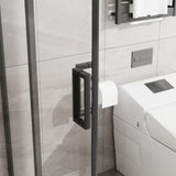 Corner Sliding Shower Door Combo With Base (No Drain Kit)