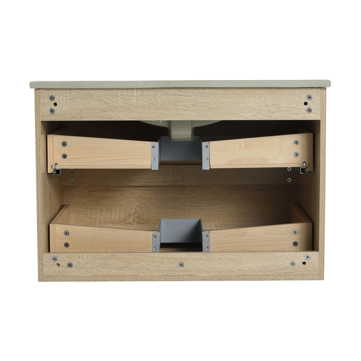 Wall Mounted Bathroom Vanity Cabinet, Soft Close Drawers (Vanity Only)