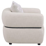 Ramsay - Round Arm Accent Chair - Beige