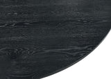 Jasper - Wide Round Dining Table - Black