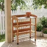 Outdoor Potting Table, 3 Tier Workbench