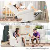 270° Power Swivel Rocker Glider Recliner Chair With USB Ports