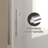 Shower Door, Tempered Glass With Safety Film - Chrome