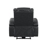 Alair - Leather Aire Power Motion Recliner With Bluetooth, Wireless Charger Cupholder - Dark Gray - Reclining Chairs - Alpine Outlets