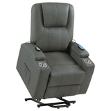 Macklin - Power Lift Massage Recliner With Heat And Dual Cupholders