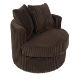 Swivel Upholstered Accent Chair For Living Room