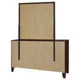 Anza - 6 Drawer Dresser With Mirro - Walnut