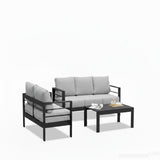Outdoor Patio Set, All-Weather With Thick Cushions