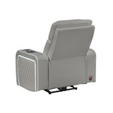 Electra - Power Recliner With Power Headrest, Massage, LED Lighting And USB Control