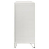 9 Drawer Dresser Cabinet With Picture Framed Fronts - White