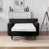 2 In 1 Lounge Chair With 4" Mattress & 2 Throw Pillows - Gray