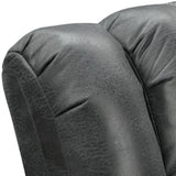 Reclining Sofa - Gray - Faux Leather