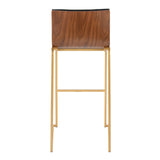 Mason Mara - Contemporary Versatile Desig Fixed Height Barstool (Set of 2)