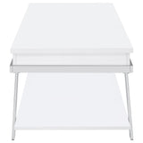 Briana - 2 Piece Coffee And End Table Set With Lift Top Legs - Gloss White
