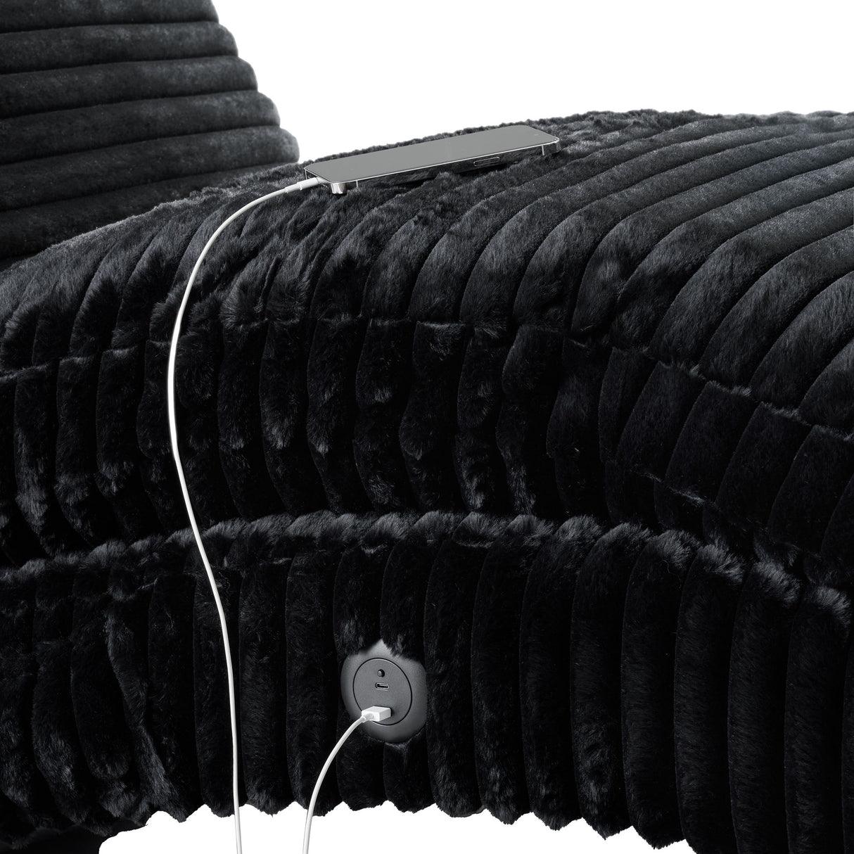 Nori - Chaise With Heat Massage, USBC, LED