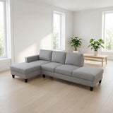 L - Shaped Sectional Sofa With Chaise & Ottoman