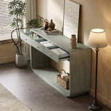 Console Table With 3 Drawers And Display Shelf