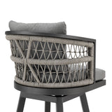 Zella - Outdoor Patio Swivel Bar Stool Set