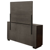 Prescott - 8 Drawer Dresser With Mirror - Smoked Peppercorn Brown