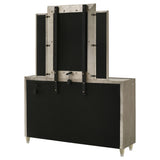 Mika - 8 Drawer LED Dresser With Mirror - Ivory