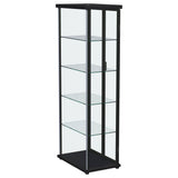 Nevra - 4 Shelf Display LED Curio Cabinet