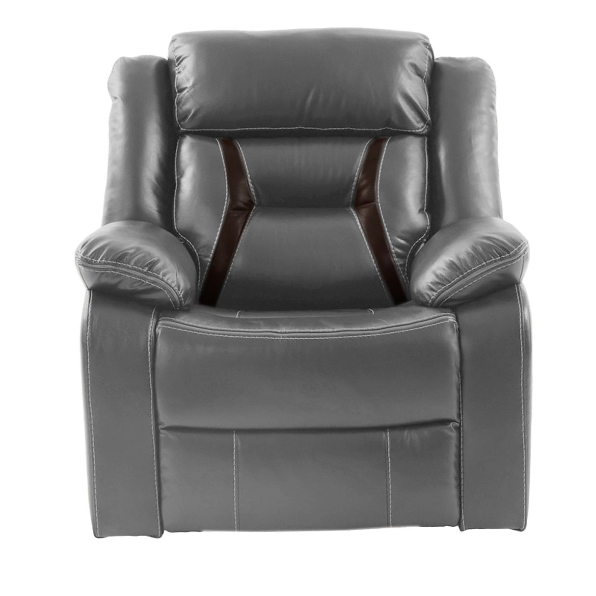Modern Recliner With Pillow Arms And Headrest