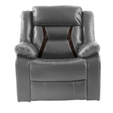 Modern Recliner With Pillow Arms And Headrest