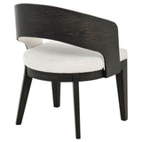Bangor - Upholstered Dining Arm Chair (Set of 2) - Black / Cream