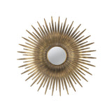Retro DesignSunburst Metal Wall Mirror Decorative Mirror For A Bedroom Dressing Room, Hallway Or Living Space - Gold - Wall Mirrors - Alpine Outlets