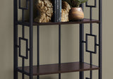 Bookshelf, Bookcase, Etagere, 4 Tier, For Office, Contemporary & Modern - Espresso - Etageres - Alpine Outlets