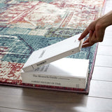 5x8 Multicolored Contemporary Vintage Mosaic Polypropylene Polyester Area Rug - Mats and Rugs - Alpine Outlets