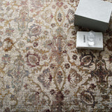 5x8 Multicolored Distressed Floral Moroccan Trellis Area Rug - Mats and Rugs - Alpine Outlets