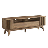 60 Inch Elegant Slatted TV Stand - TV Stands available at Alpine Outlets in Denver