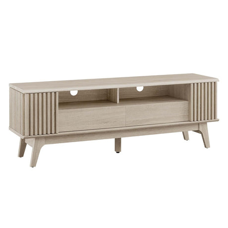 60 Inch Elegant Slatted TV Stand - TV Stands available at Alpine Outlets in Denver