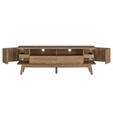 60 Inch Elegant Slatted TV Stand - TV Stands available at Alpine Outlets in Denver