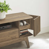 60 Inch Elegant Slatted TV Stand - TV Stands available at Alpine Outlets in Denver