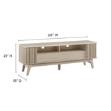 60 Inch Elegant Slatted TV Stand - TV Stands available at Alpine Outlets in Denver