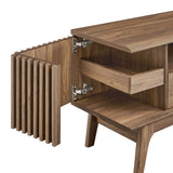 60 Inch Elegant Slatted TV Stand - TV Stands available at Alpine Outlets in Denver