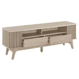 60 Inch Elegant Slatted TV Stand - TV Stands available at Alpine Outlets in Denver