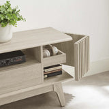 60 Inch Elegant Slatted TV Stand - TV Stands available at Alpine Outlets in Denver