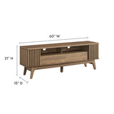 60 Inch Elegant Slatted TV Stand - TV Stands available at Alpine Outlets in Denver