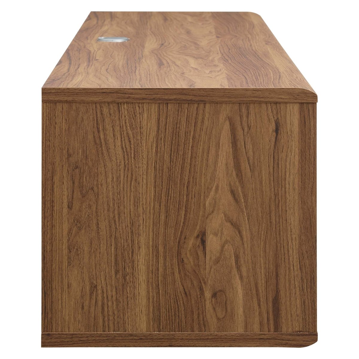 60 Inch Elegant Wall - Mounted TV Stand in Walnut White - TV Stands available at Alpine Outlets in Denver