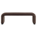 60 Inch Performance Velvet Waterfall Long Bench with Metal Base - Benches available at Alpine Outlets in Denver