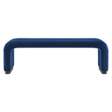 60 Inch Performance Velvet Waterfall Long Bench with Metal Base - Benches available at Alpine Outlets in Denver